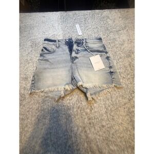 KanCan light blue distressed denim shorts